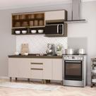 Cozinha Completa Modulada 4 Peças 100% MDF com Tampo Connect Cozinha Completa Modulada 4 Peças 100% MDF com Tampo Connect