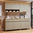 Cozinha Completa Modulada 4 Peças 7 Portas 3 Gavetas 100% Mdf Realeza Premium