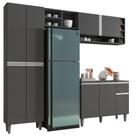 Cozinha Completa Modulada 4 Peças Vanessa Cinza Fosco 1919 AJL Móveis