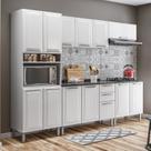 Cozinha Completa Modulada 5 Peças 13 Portas 2 Gavetas Tarsila Itatiaia Branco Cozinha Completa Modulada 5 Peças 13 Portas 2 Gavetas Tarsila Itatiaia Branco