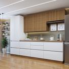 Cozinha Completa Modulada 5 Peças 8 Portas 6 Gavetas com Rodapé Norten