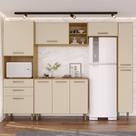 Cozinha Completa Modulada 5 Peças 9 Portas 2 Gavetas com Tampo Iris