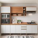 Cozinha Completa Modulada 5 Peças com Torre Quente e Balcão Multimóveis CR20404