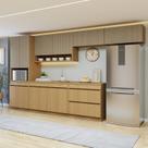 Cozinha Completa Modulada 6 Peças 11 Portas 5 Gavetas com Rodapé 100% MDF Simone Mendes