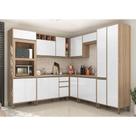Cozinha Completa Modulada 8 Peças com Armário e Balcão Mel Luciane Móveis