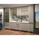 Cozinha Completa Modulada 8 Peças Vidro Reflecta, Paneleiros Armários e Balcões Linea Luciane Móveis Cozinha Completa Modulada 8 Peças Vidro Reflecta, Paneleiros Armários e Balcões Linea Luciane Móveis