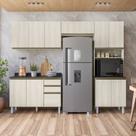 Cozinha Completa Modulada Paneleiro Microondas 4 Peças 100% MDF Angelita