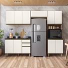 Cozinha Completa Modulada Paneleiro Microondas 4 Peças 100% MDF Angelita
