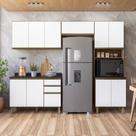 Cozinha Completa Modulada Paneleiro Microondas 4 Peças 100% MDF Angelita