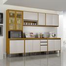Cozinha Completa Nala Com Cristaleira 5 Peças 12 Portas Mobilihouse