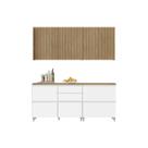Cozinha Completa Nesher 4 Peças Rainha CZ432 Branca/Nature Cozinha Completa Nesher 4 Peças Rainha CZ432 Branca/Nature