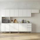 Cozinha Completa Nina 6 Módulos Branco
