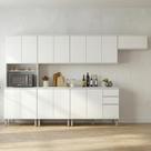 Cozinha Completa Nina 6 Módulos Branco Cozinha Completa Nina 6 Módulos Branco