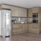Cozinha Completa Planejada de Canto 3,39x1,68mt 11 peças Linha Maxxi CB340 Kappesberg