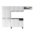 Cozinha Completa Rose Branca e Preta em Aço 4 Peças