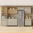 Cozinha Condessa 6 Peças 12 Portas 2 Gavetas 350 Cm 100 MDF Nesher
