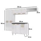 Cozinha de Aço Compacta 4 Peças 10 Portas 1 Gaveta Diamante Smart Telasul