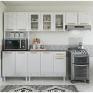 Cozinha de Aço Compacta 4 Peças 12 Portas 1 Gaveta Diamante Cozinha de Aço Compacta 4 Peças 12 Portas 1 Gaveta Diamante