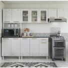 Cozinha de Aço Compacta Telasul Diamante 4Pçs C/ Kit Branco