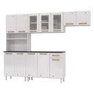 Cozinha De Aço Compacta Telasul Diamante 4Pçs C/ Kit Branco