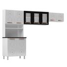 Cozinha de Aço Compacta Telasul Mirage 3 Peças Branco/Preto