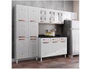 Cozinha de Aço Compacta Telasul Mirage New Branco 3 Vidros 3 Peças