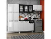 Cozinha de Aço Compacta Telasul Topázio 3 Peças Branco/Preto