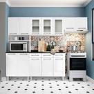 Cozinha de Aço Completa c/ Kit para Micro-ondas Telasul Topázio 4 Peças Branco - Telasul