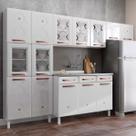 Cozinha de Aço Completa Mirage New 14 Portas 2 Gavetas Branco 815484 - Telasul