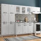 Cozinha de Aço Completa Star New 14 Portas 2 Gavetas Branco - Telasul