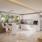 Cozinha de Canto Modulada Celeste Kappesberg 100% MDF Branco