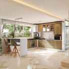 Cozinha De Canto Modulada Celeste Kappesberg 100% Mdf