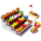 Cozinha de supermercado Toy BloxBrix City com 190 unidades para crianças