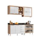 Cozinha Ditália Aspen com tampos Carv/Branco A58 Cozinha Ditália Aspen com tampos Carv/Branco A58