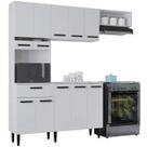 Cozinha Dora Completa 4 Peças 10 Portas 1 Gaveta Poquema Cor Branco