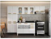 Cozinha em L Ágata 260cm com Vidro 817460 Telasul