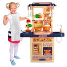 Cozinha Fogão Infantil De Brinquedo Completa Sai Água Comida Forno Brincar Petipetá Som Luz 27 Acessórios