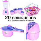 Cozinha Infantil AirFryer Liquidificador Panela Mercado 20pç