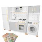 Cozinha Infantil com Geladeira e Máquina de Lavar Kit Livro Educativo Cozinha Infantil com Geladeira e Máquina de Lavar Kit Livro Educativo