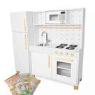 Cozinha Infantil com Geladeira Kit Livro Educativo