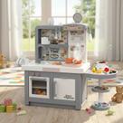 Cozinha Infantil Completa Fogão Indução Vapor Som 98x108cm
