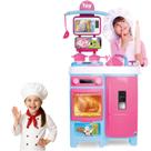 Cozinha Infantil Completa Grande 92cm Sai Agua de Verdade C/ Acessórios
