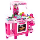 Cozinha Infantil Completa Interativa com Kit Acessórios Brinquedo Som e Luz