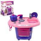 Cozinha Infantil De Brinquedo Kit Completo C/ Panelinha Talheres Utensílios Design Compacto P/ Crianças Educativo