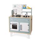 Cozinha Infantil de Madeira Macaron Azul Janod Brinquedo Didático com Acessórios