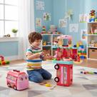 Cozinha Infantil Menina 3x1 Completa Sai Água Com Acessorios Rosa-chiclete Cozinha Infantil Menina 3x1 Completa Sai Água Com Acessorios Rosa-chiclete