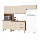 Cozinha Isabela 4 Peças Amêndoa Off White