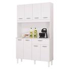 Cozinha Kit Cassia 8 Portas Branco - Poquema