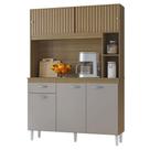 Cozinha Kit Duda 120cm Damasco Ripado Off White- Poquema