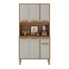 Cozinha Lagos 6 Portas 1 Gaveta Freijo Com Off White Indekes